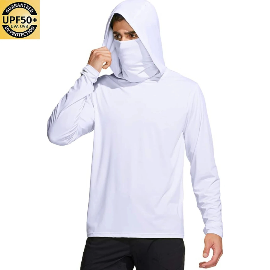 Fishing Shirt Uv Protection - Camicia da Pesca con Cappuccio per