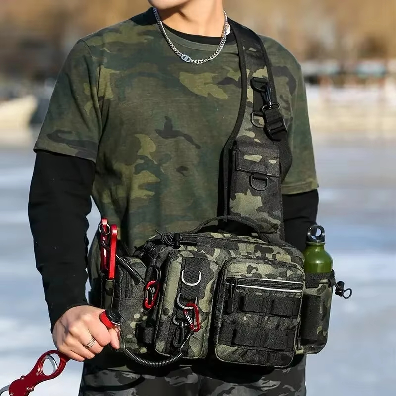 Fishing Belt - Borsa a tracolla tattica da esterno