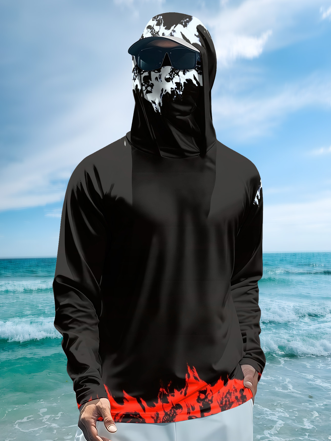 Maglia da pesca con cappuccio  - Fishing Shirt Uv Protection recensione e prezzo